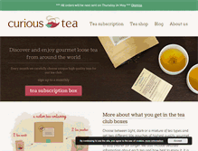 Tablet Screenshot of curioustea.com